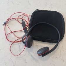 Plantronics Poly Blackwire USB Stereo Headset C32000 EUC w/case mute  volume