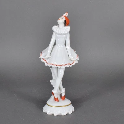 Volkstedt Art Deco Tutter Tänzerin Pierrette Figur figure Porzellan porcelain - Bild 1 von 4