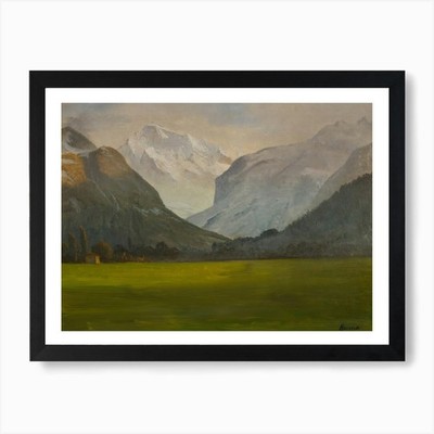 Jungfrau nach dem ersten Schnee, Albert B gerahmtes Wandbild Poster Leinwanddruck Bild