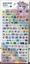 MIND WAVE Kawaii Emoji Sticker Animal Cat Rabbit Panda Message Word MADE JAPAN