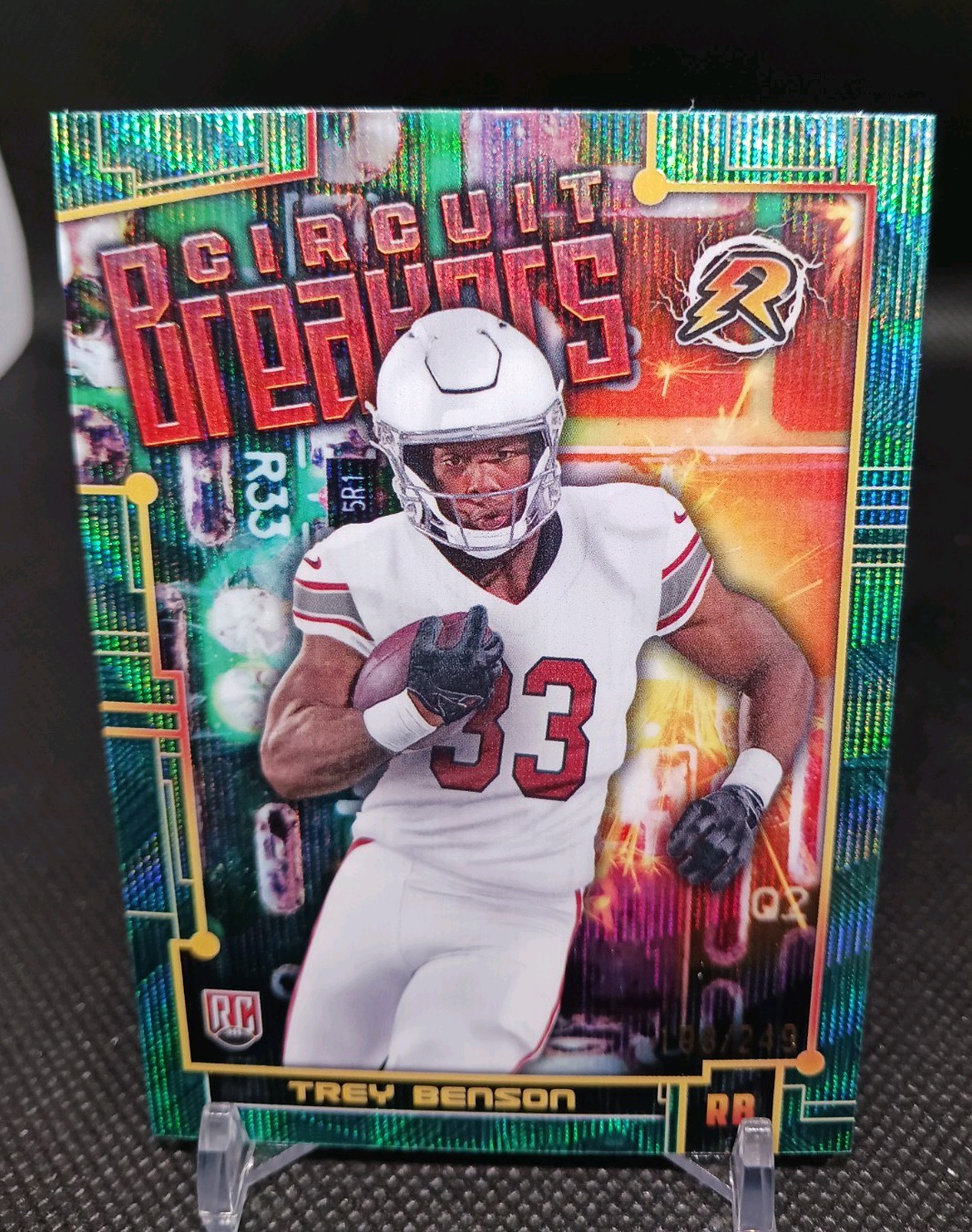 Trey Benson Topps Resurgence Circuit Breakers #CB11 Aqua Surge