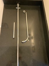 Rigid riser kit for shower. 18mm diameter chrome plated pipe (copper)