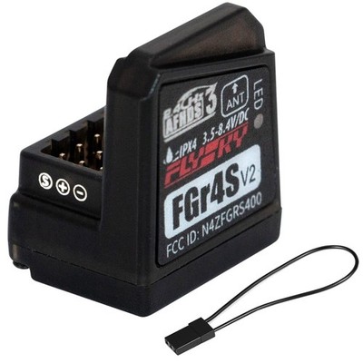 HTLNUZD Flysky FGr4S V2 4CH AFHDS 3 Remote Control 2.4GHz Receiver, Output... 
