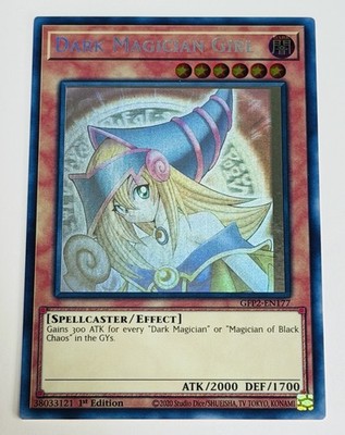 Dark Magician Girl Ghost Rare **FOIL SHIFT ERROR** 1st Edition Near Mint