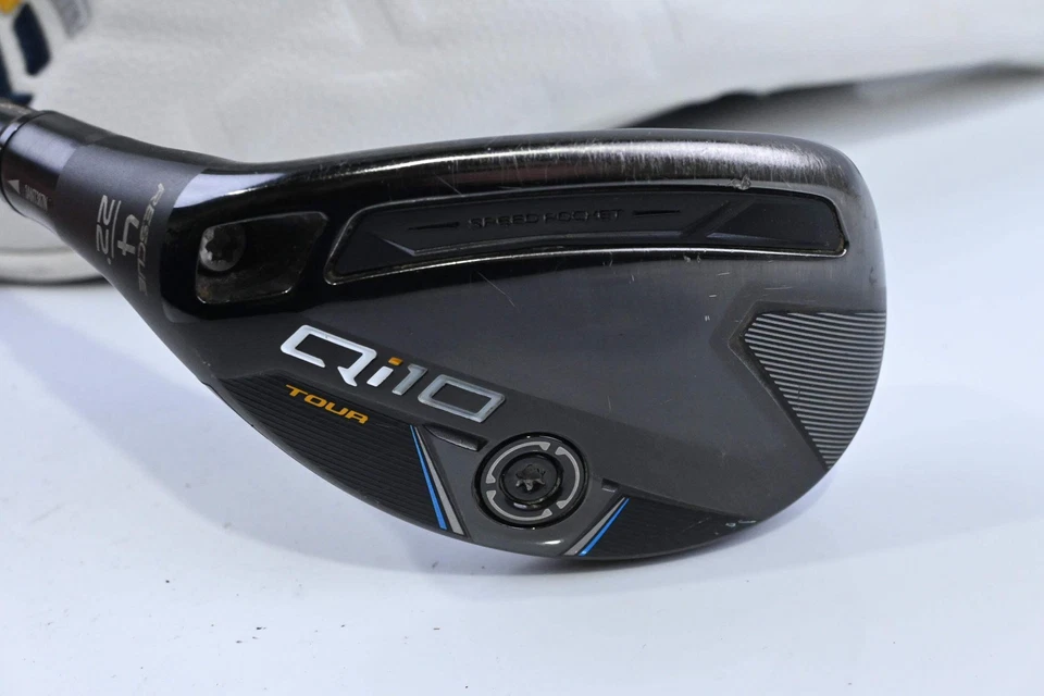 Left Hand Taylormade Qi10 Tour #4 Hybrid / 22 Degree / Regular Flex Tensei AV 65 - Image 2 of 4