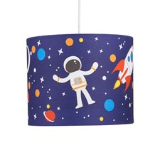 Modern Space Rocket Children's Boys Bedroom Ceiling Light Shade Pendant