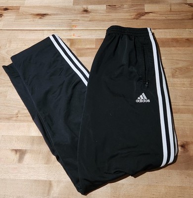 Vintage Adidas Tearaway Track Pants Mens Meduim Snap Button 3 Stripe Athletic 