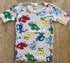 Hanna Andersson Boys Pajamas Top Dragon Skateboard 140 cm US 10 Organic Cotton