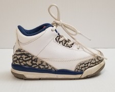 Nike Air Jordan Retro 3 True Blue TD Toddler Shoes 832033-106 Baby Size 7c
