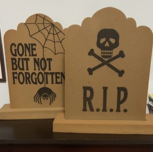 Foam Tombstones Decorations Vintage