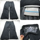 Columbia Ski Pants Mens Medium Black Pockets Insulated Omni Heat Snowboard 34x31