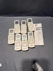 Set of 7 original Daikin remote controls model HPGS02 for air conditioners