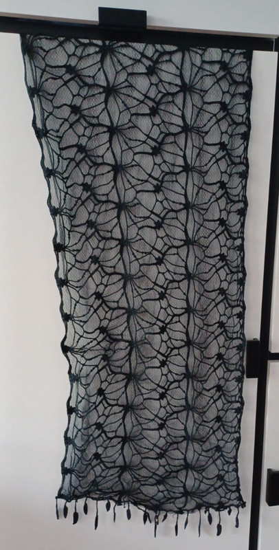 Black women's light scarf