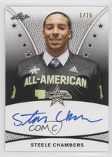 2019 Leaf Metal US Army All-American Bowl Black 1/15 Steele Chambers Auto 2u6
