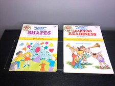 Set Of 2 Vintage 1988 Preschool Practice Workbook Learning Readiness And Shapes