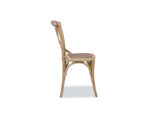 BROWN DINING CHAIRS OAK WOODEN CHAIRS CROSS BACK DINING CHAIRS + FREE SHIPPING - Picture 9 of 9