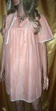 Reizendes Vintage St. Michael Nachthemd m. R&uuml;schen + Spitze Nachtkleid  (U36)