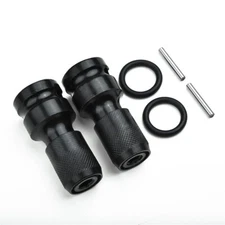 2Pcs Socket Adapter Drill Hex Shank Chuck Change Impact Driver Tool 1/2" To 1/4"