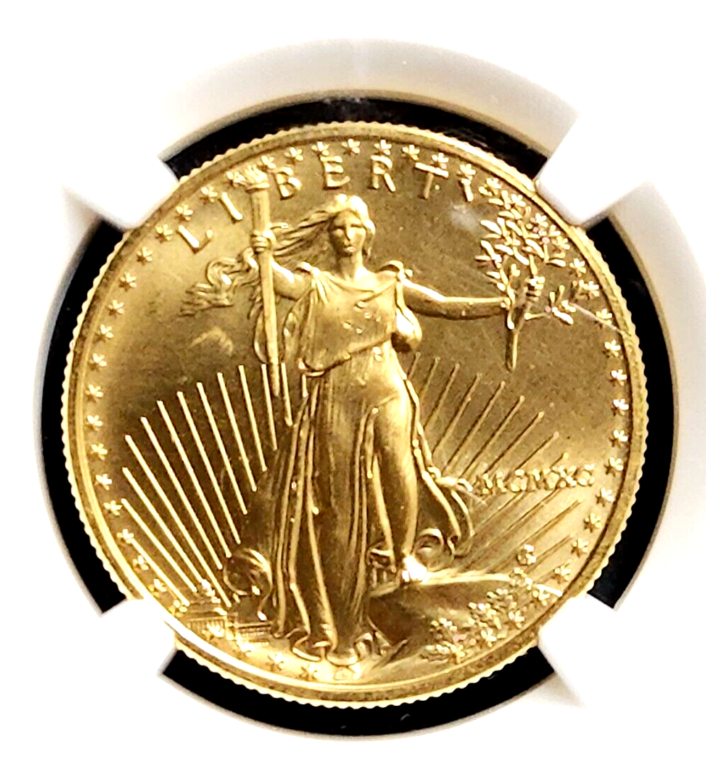 AMERICAN  EAGLE コイン 1990 $25 Gold American Eagle 1/2oz. Gold MS 68 NGC Low