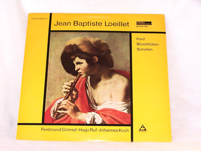 Jean Baptiste Loeillet - Fünf Blockflötensonaten, LP-Bärenreiter, Cov. EX, LP M.