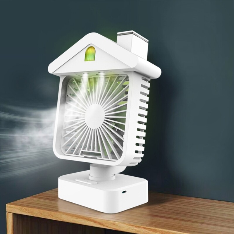 Watercooled Air Conditioner Fan Desk Air Fan for Night Light eBay