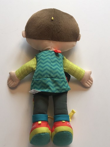 Playskool Dressy Kids Plush Boy Doll Learn To Dress Tie Button Zip Dapper Dan - Picture 9 of 10