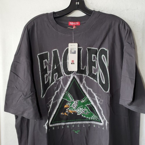 Philadelphia Eagles Shirt Women XXL Grey Short Sleeve Graphic Tee Throwback NWT - Picture 5 of 11