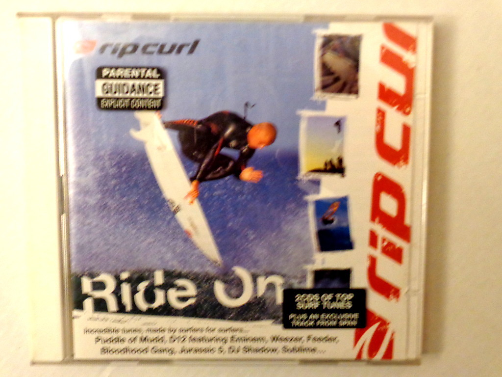 RIDE ON  - RIP CURL - INCREDIBLE TUNES, MADE BY SURFERS FOR SURFERS - 2 CD NUOVO