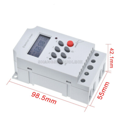 KG316T-II AC 220V 25A Din Rail Digital Programmable Electronic Timer Switch NEW