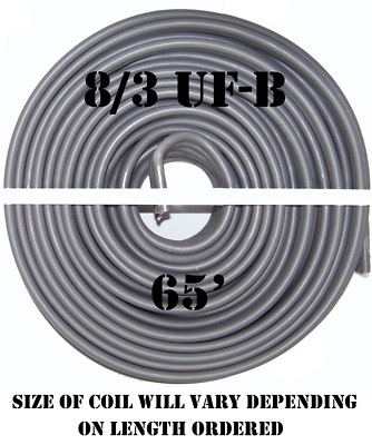 Cable Cabana 8/3 UF-B x 65' Underground Feeder Cable