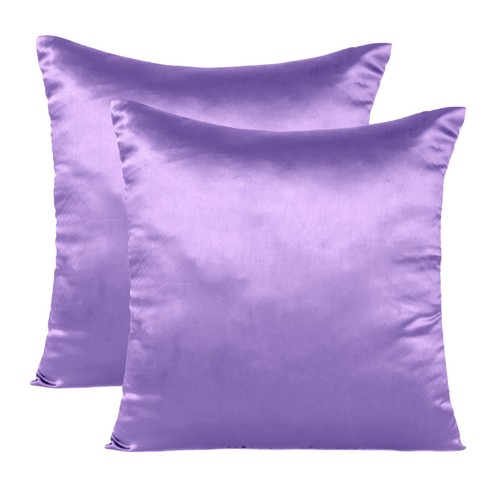 Cushion Cover Pillow Case Throw 18x18 Soft Decorative Solid Satin Pillow Shams - Picture 133 of 191