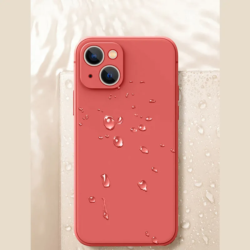 iPhone XS Max Case Square Pastel Plain Color (Baby Pink)