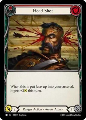 HEAD SHOT (RED) X3 *FAB - HIGH SEAS*