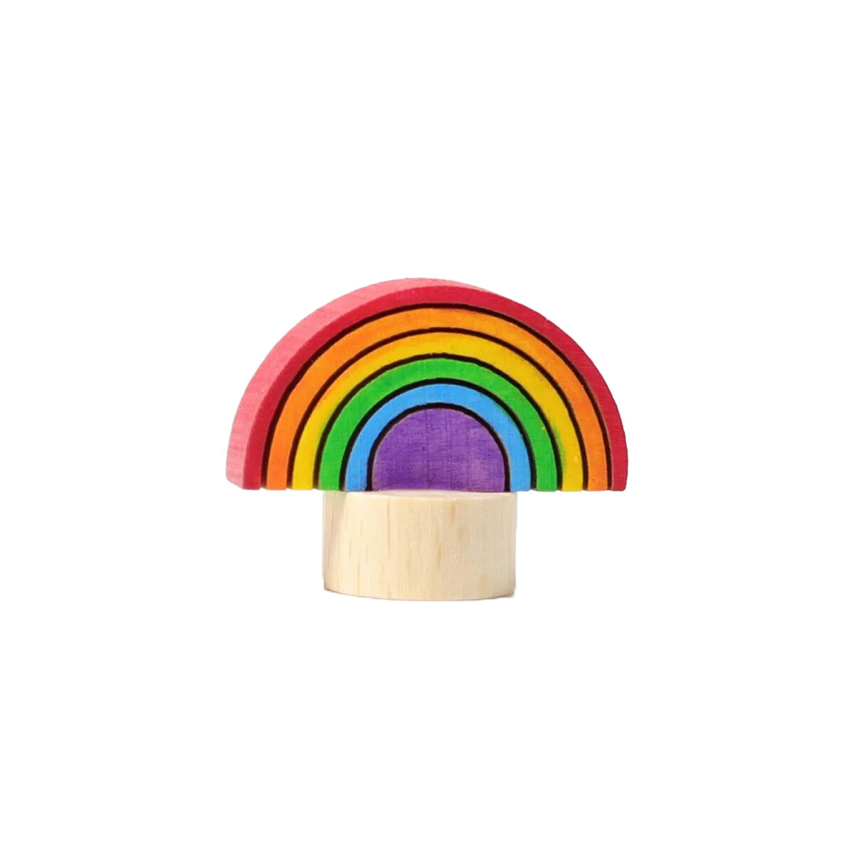 Grimms Steckfigur Regenbogen - Grimms Geburtstagsring Stecker für Festtagsring