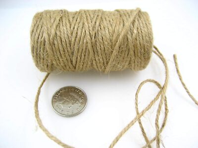 40 ms Natur Farbe Jute Garn Anhänger Schnur umweltfreundlich Hochzeit Weihnachten Geschenkverpackung