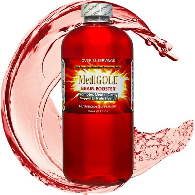 MediGOLD  Brain Booster True Colloidal Gold AuNP Nutrient: 500 mL in Plastic