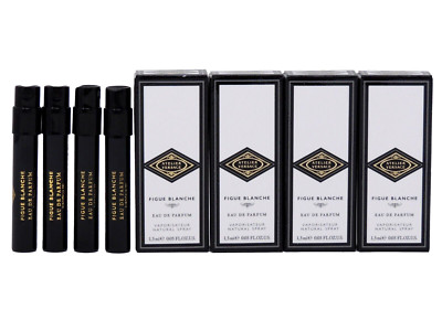 ATELIER VERSACE FIGUE BLANCHE 1.5ml .05oz x 4 COLOGNE PERFUME SPRAY SAMPLES
