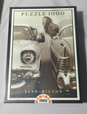 VINTAGE EDUCA JANE HILTON B&W JIGSAW PUZZLE 1000 PIECE - NEW