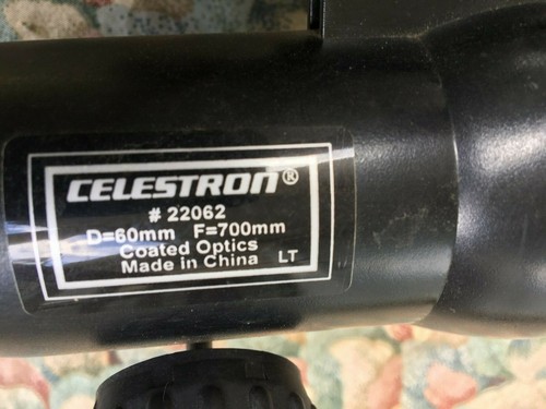 Celestron Nexstar 22062 D=60mm F=700mm Coast Optics Tube Assembly Only - Picture 8 of 10