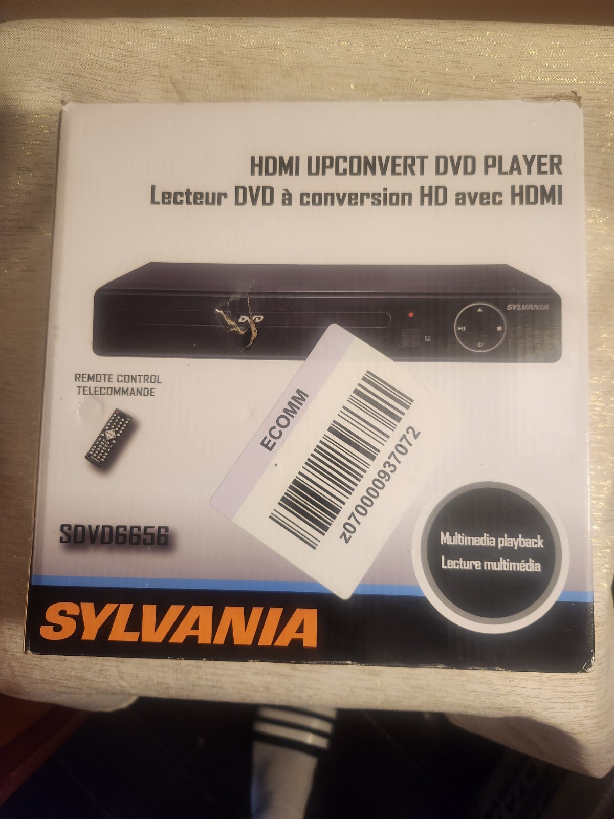 Sylvania HDMI Upconvert DVD Player Multimedia Playback Remote Control eBay