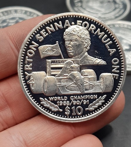 5x 1992 Solid Sterling Silver Formula One $10 Coins. 156g Combined - Picture 5 of 13