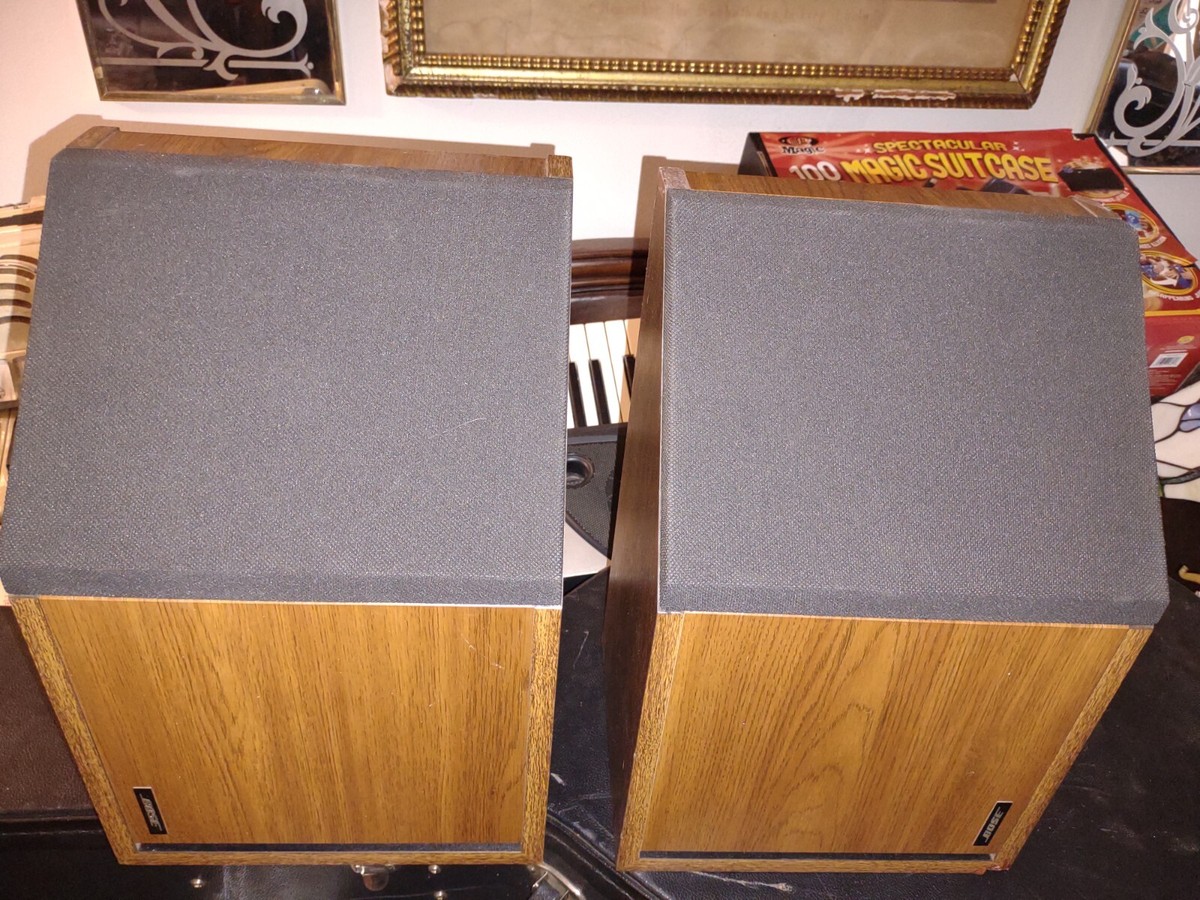 スピーカー・ウーファー Vintage Bose 2.2 Direct Reflecting Vintage Bose 2.2 Left & Right Direct Reflecting Wood Angled