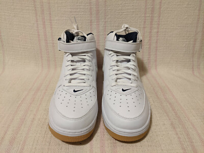 Nike Air Force 1 Mid QS NYC Yankees White Blue New York DH5622 100