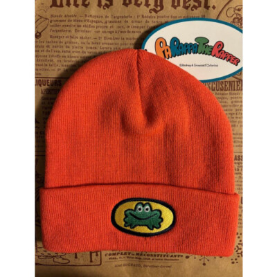 PaRappa the Rapper knitted hat beanie orange new unused | eBay