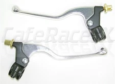 Clutch and Brake Lever Set Split Perch Drum Brake Cafe Racer Motorcycle ATC Quad