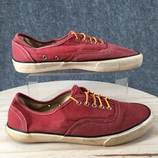 American Eagle Outfitters Zapatos Para Hombres 10 Informales Tenis Bajos Tela Roja Con Cordones