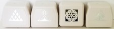 MARTHA STEWART CRAFTS lot of 4 CIRCLE EDGE PUNCH CARTRIDGES includes 1 RARE