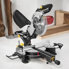10" Sliding Compound Miter Saw Tool with 45° Tilting Blade