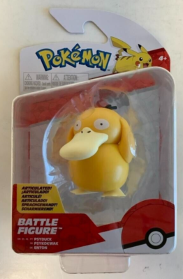 Figurine De Combat Pokémon Psyduck - Jazwares 95025 - Jaune - Neuf En Boîte