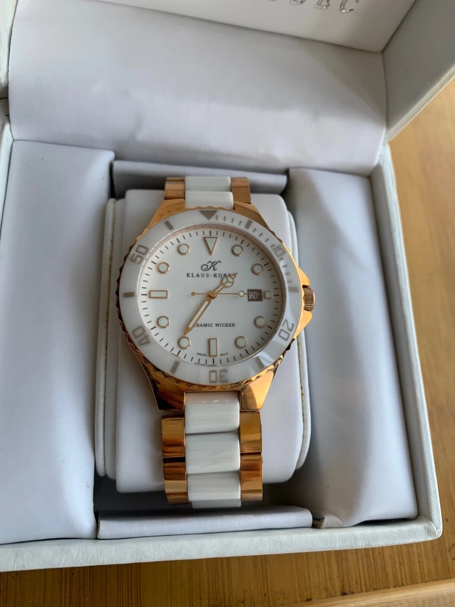 Klaus Kobec Mens Watch ceramic Bracelet Strap WK50 eBay